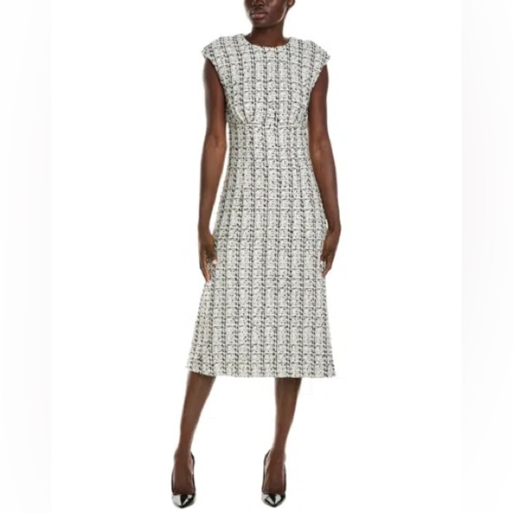 St. John Black and White Midi Dress size 2